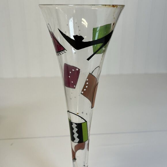 NIB LOLITA Champagne Moments SHOPAHOLIC TOO Champagne Flute W/ Recipe on Bottom - Picture 5 of 6